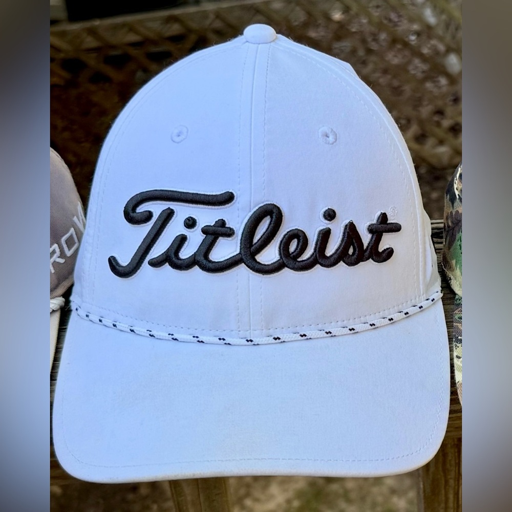 Titleist White and Black Golf Cap